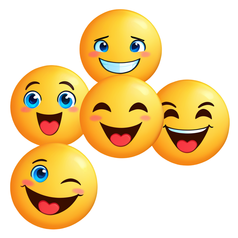 High-resolution TikTok emojis