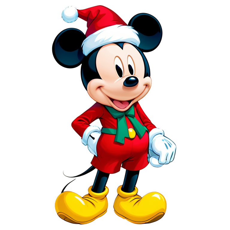 mickey navidad png​
