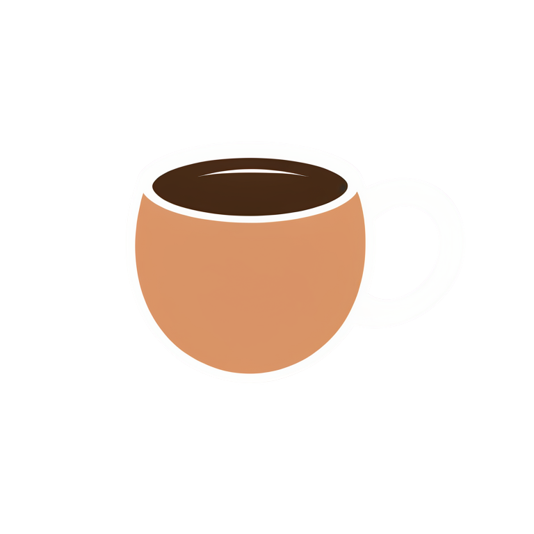 Simple Tan Coffee Cup Icon