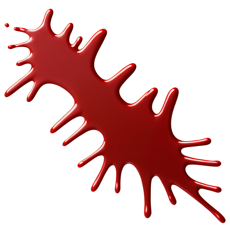 High-resolution blood splatter png