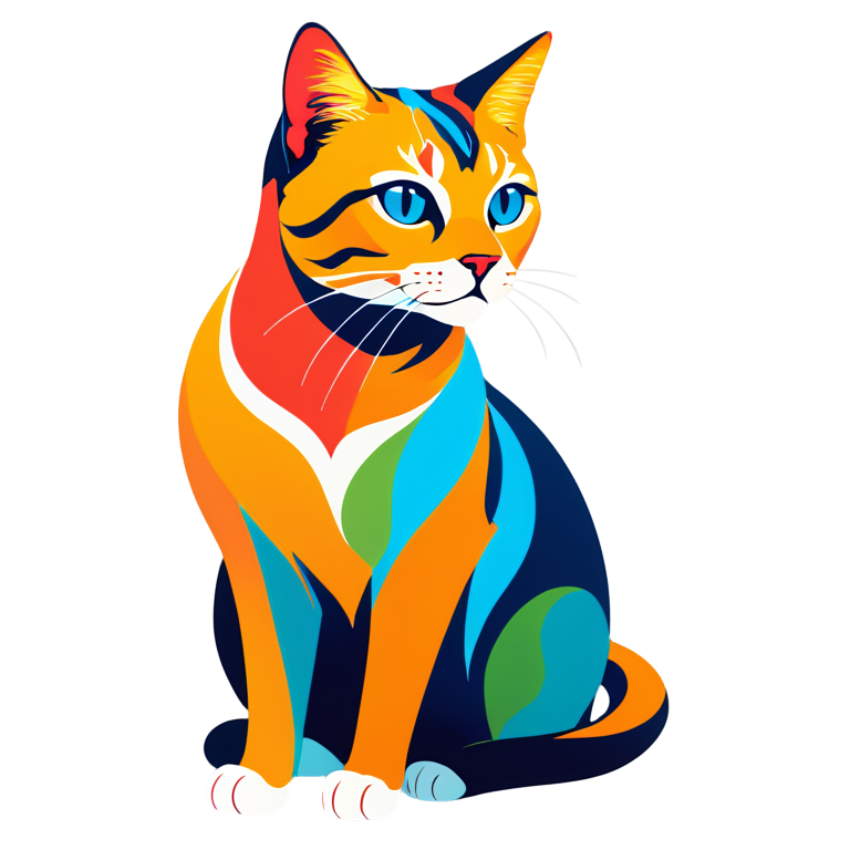 abstract cat