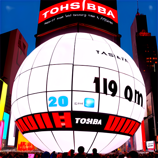 Times Square Toshiba Countdown Ball Drop 2011-2012 photo-realistic